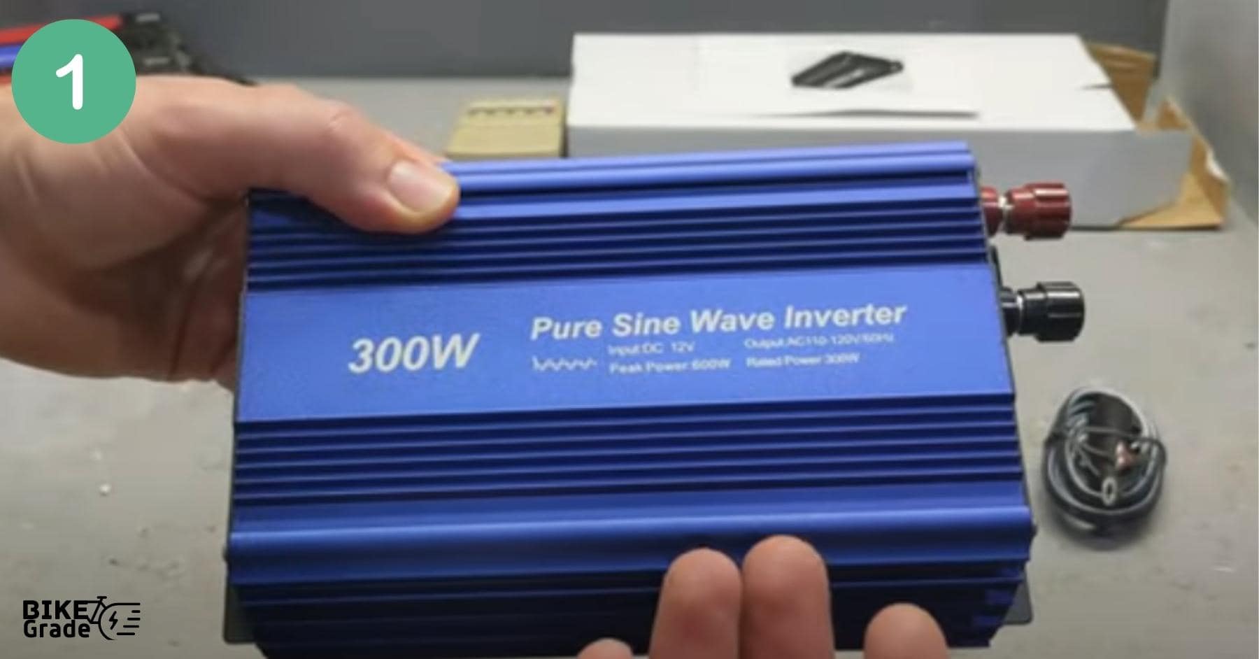 Step 1  Get a pure sine wave inverter