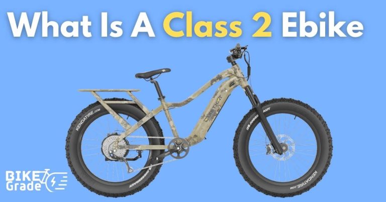 What Is A Class 2 Ebike