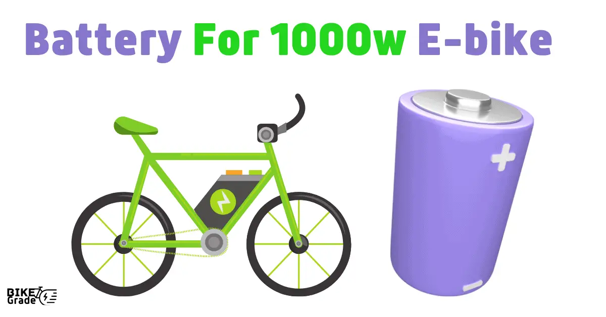 What Size Battery For 1000w Ebike