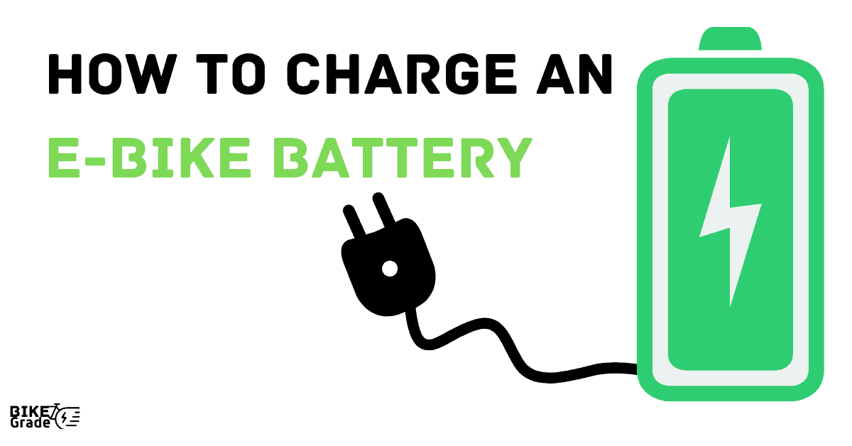 How to charge an ebike battery
