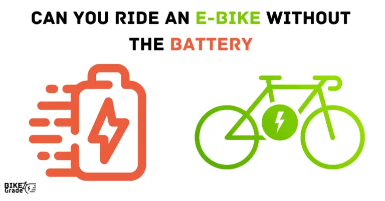 can you ride an ebike without the battery