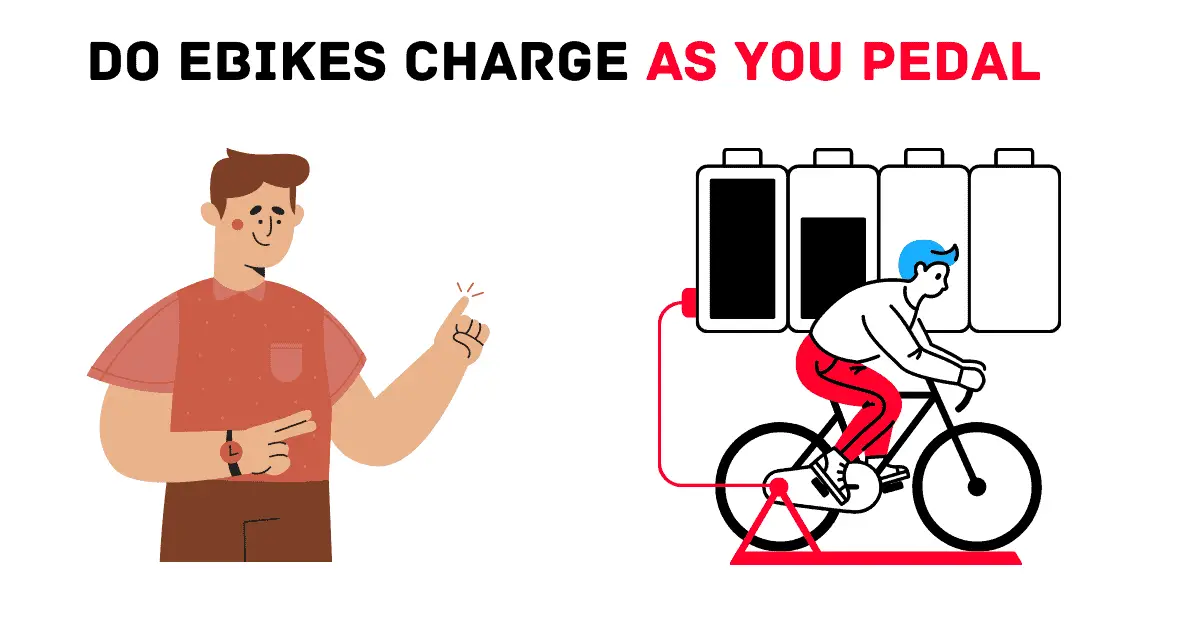 do ebikes charge as you pedal