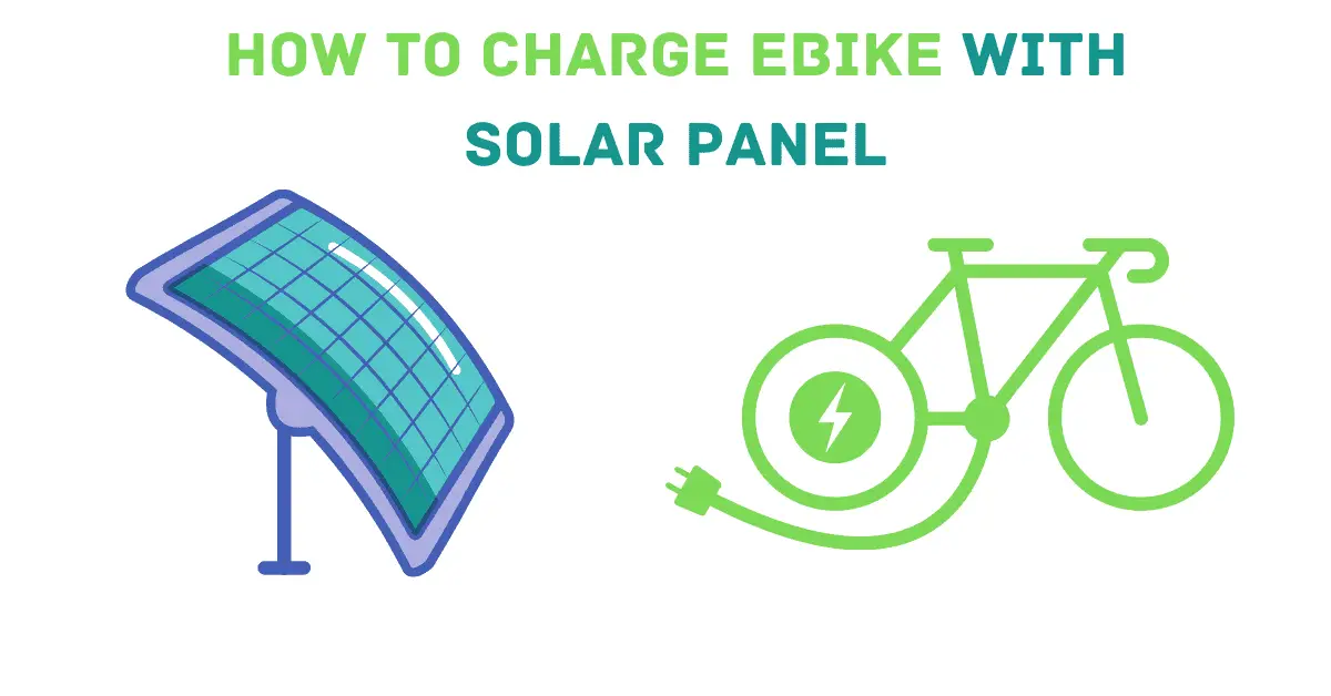 how to charge ebike with solar panel